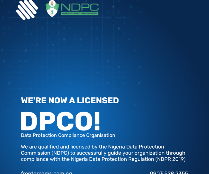 Frontdreams is Now a Licensed DPCO